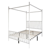 Home Design Dallas Metal Canopy Bed Frame