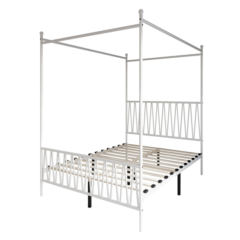 Home Design Dallas Metal Canopy Bed Frame