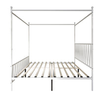 Home Design Dallas Metal Canopy Bed Frame