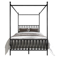 Home Design Dallas Metal Canopy Bed Frame