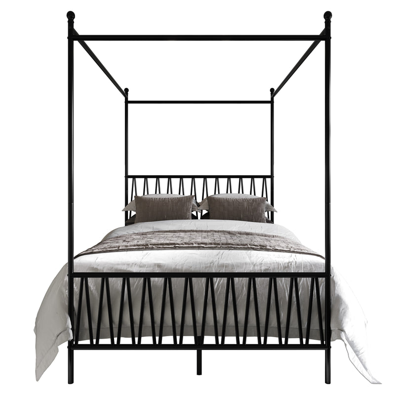Home Design Dallas Metal Canopy Bed Frame