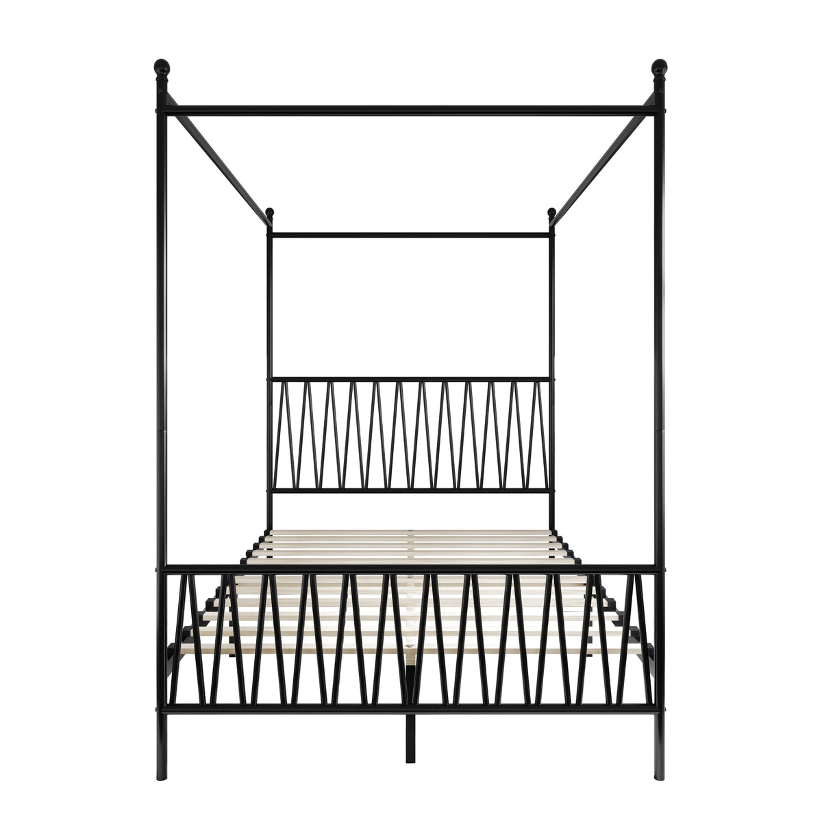 Home Design Dallas Metal Canopy Bed Frame