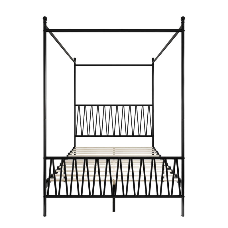 Home Design Dallas Metal Canopy Bed Frame