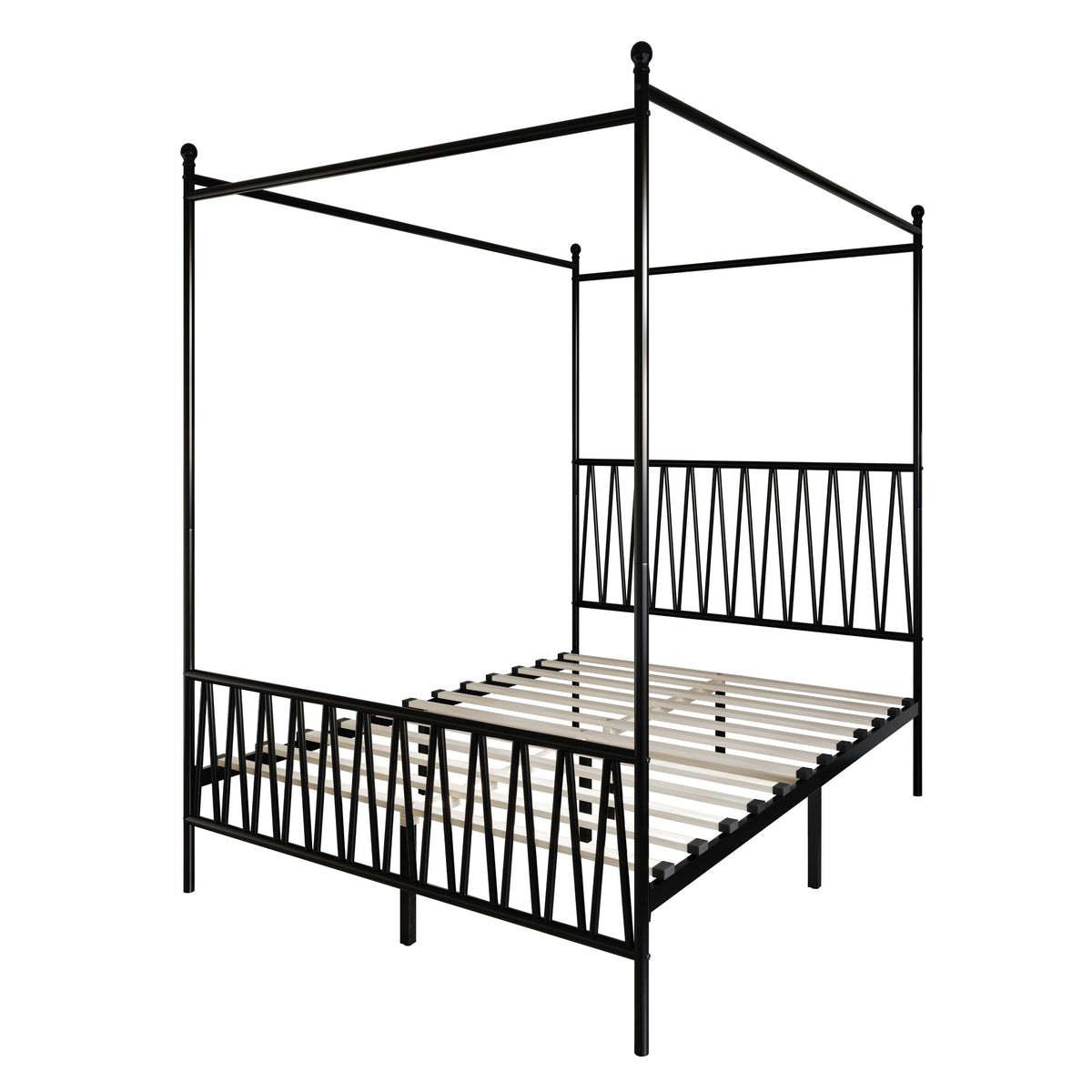 Home Design Dallas Metal Canopy Bed Frame