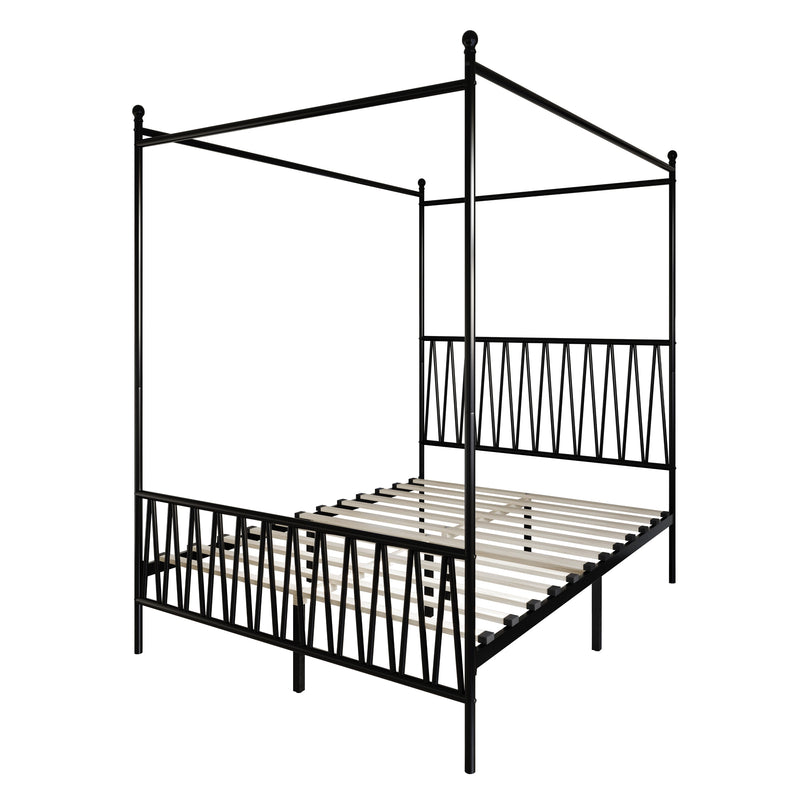 Home Design Dallas Metal Canopy Bed Frame
