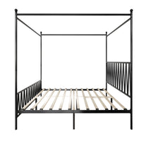 Home Design Dallas Metal Canopy Bed Frame