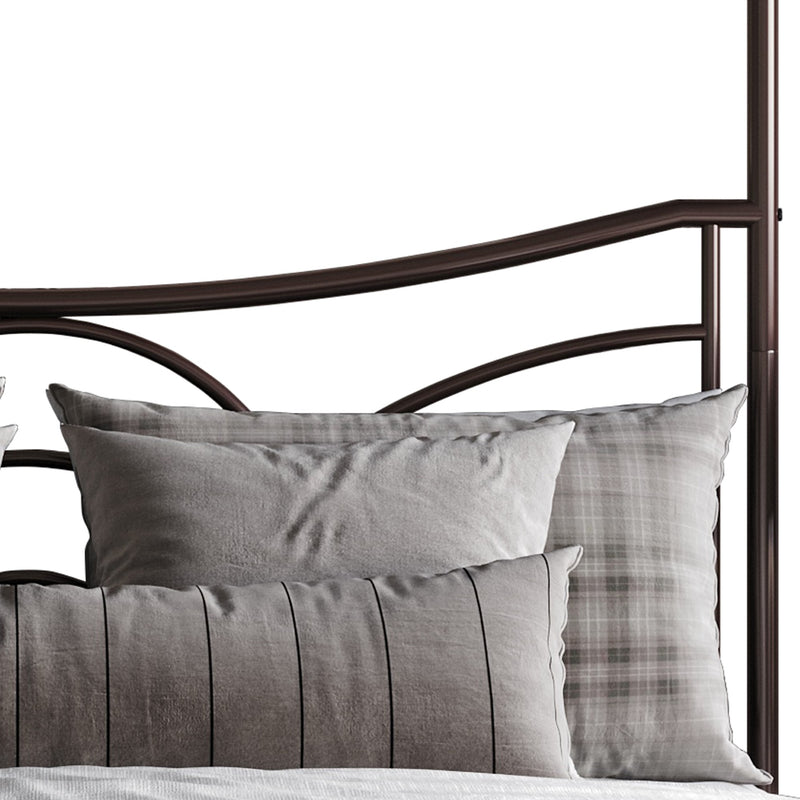 Home Design Denver Metal Canopy Bed Frame For Adult