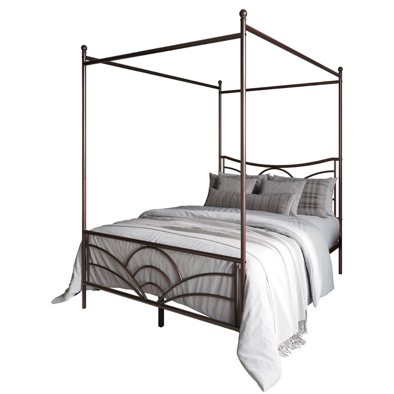 Home Design Denver Metal Canopy Bed Frame For Adult