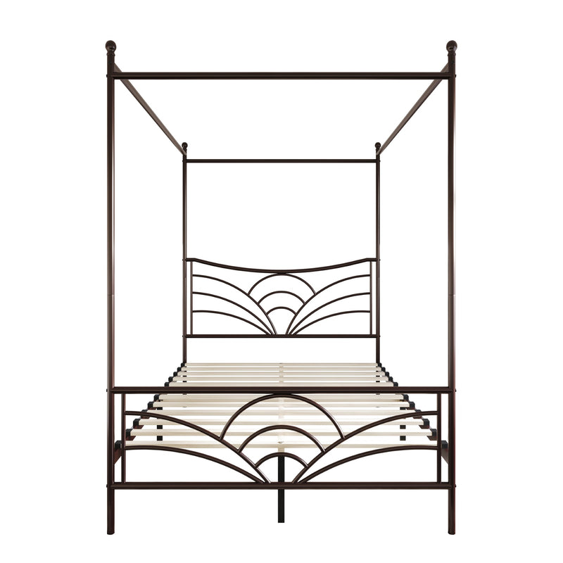 Home Design Denver Metal Canopy Bed Frame For Adult