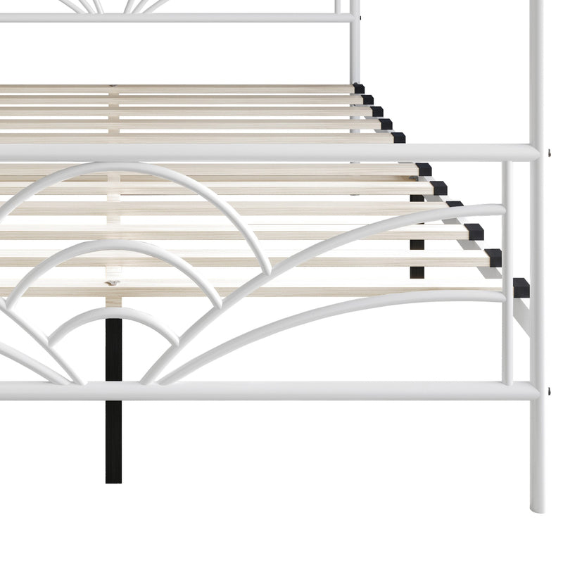Home Design Denver Metal Canopy Bed Frame For Adult