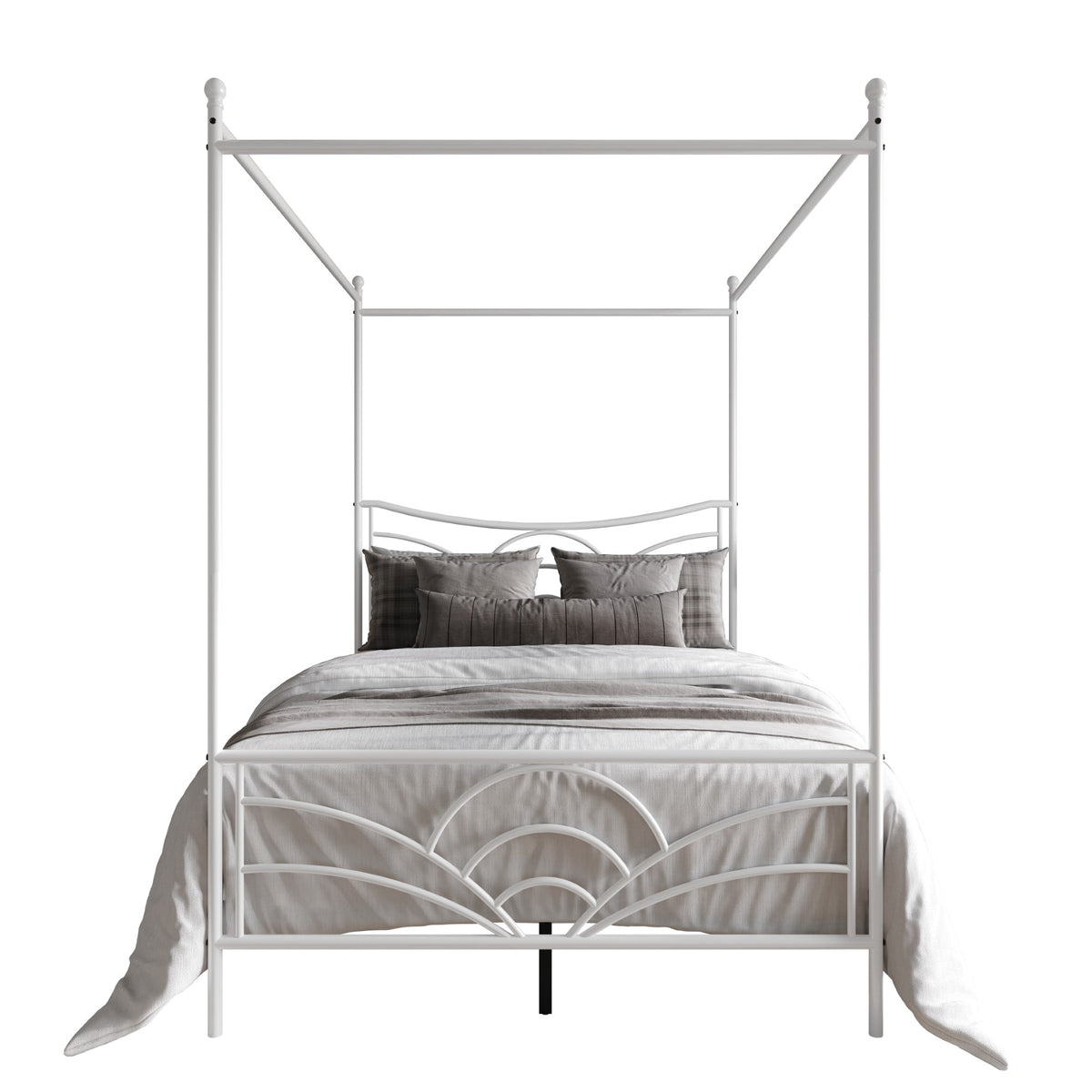 Home Design Denver Metal Canopy Bed Frame For Adult