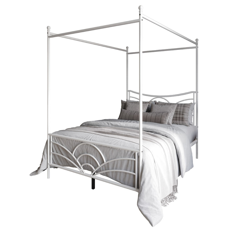 Home Design Denver Metal Canopy Bed Frame For Adult