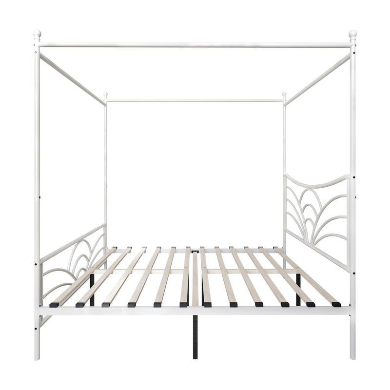 Home Design Denver Metal Canopy Bed Frame For Adult