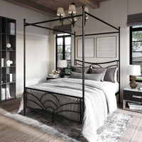 Home Design Denver Metal Canopy Bed Frame For Adult