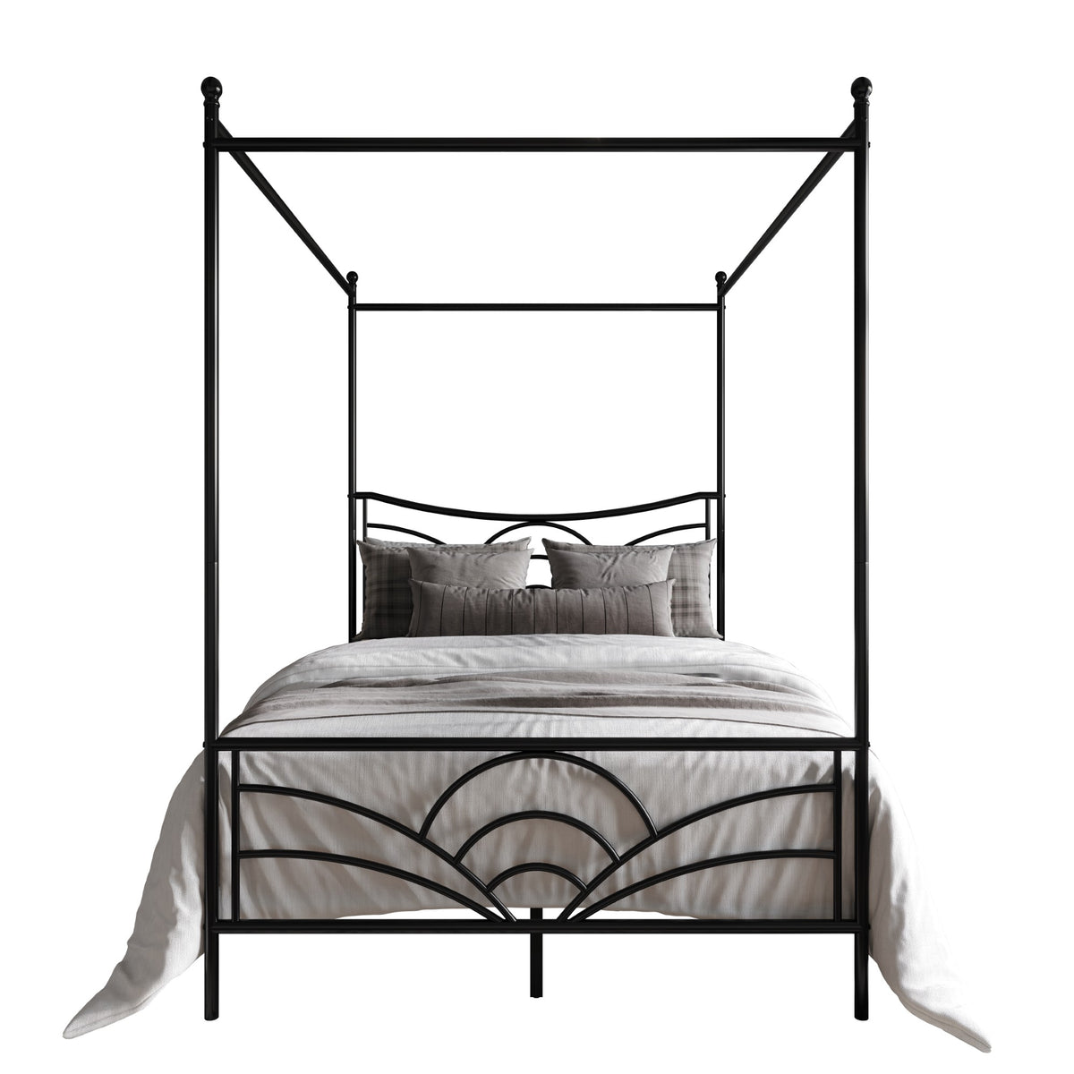 Home Design Denver Metal Canopy Bed Frame For Adult