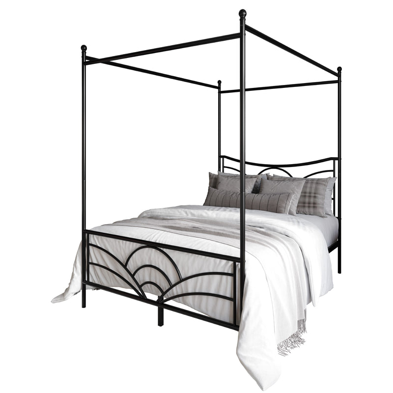 Home Design Denver Metal Canopy Bed Frame For Adult