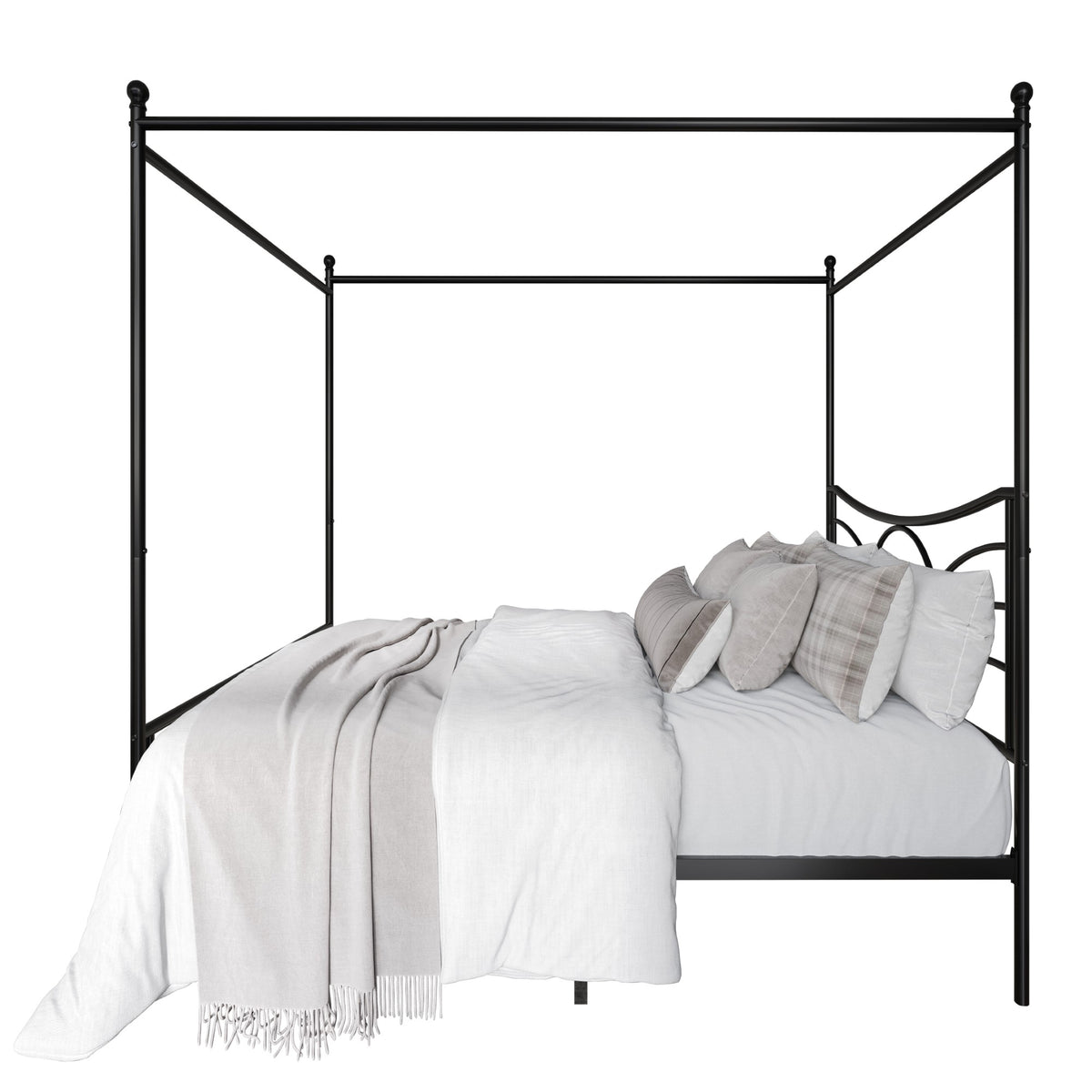 Home Design Denver Metal Canopy Bed Frame For Adult