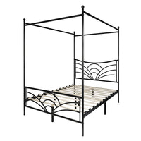 Home Design Denver Metal Canopy Bed Frame For Adult