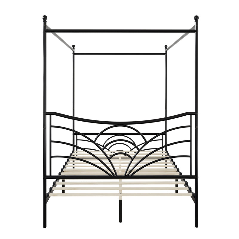 Home Design Denver Metal Canopy Bed Frame For Adult