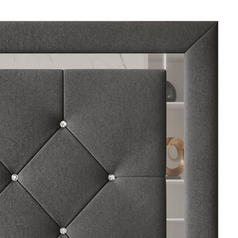 Home Design Toccoa Upholstered Panel Bed Frame