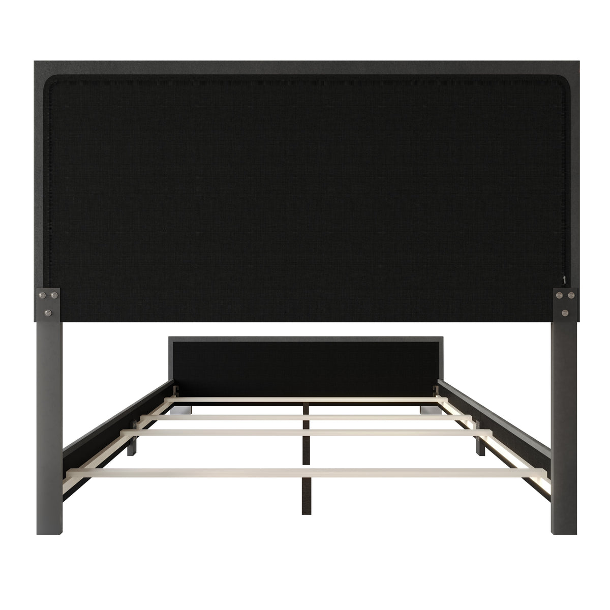 Home Design Toccoa Upholstered Panel Bed Frame