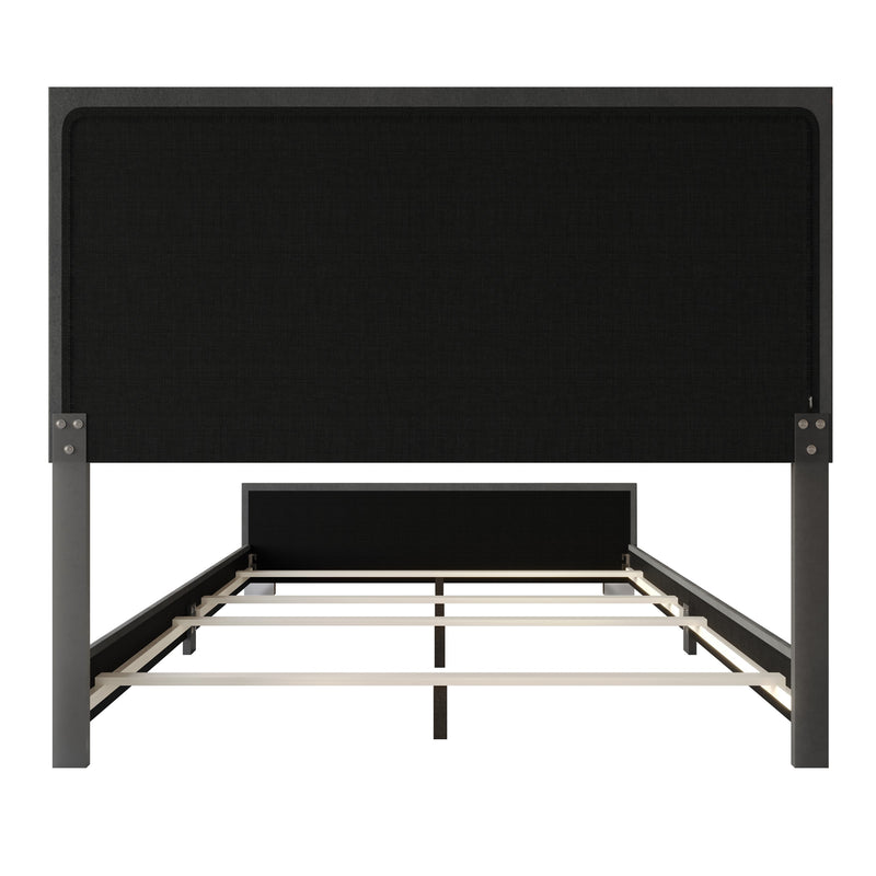 Home Design Toccoa Upholstered Panel Bed Frame