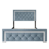 Home Design Toccoa Upholstered Panel Bed Frame