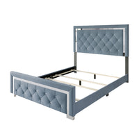 Home Design Toccoa Upholstered Panel Bed Frame