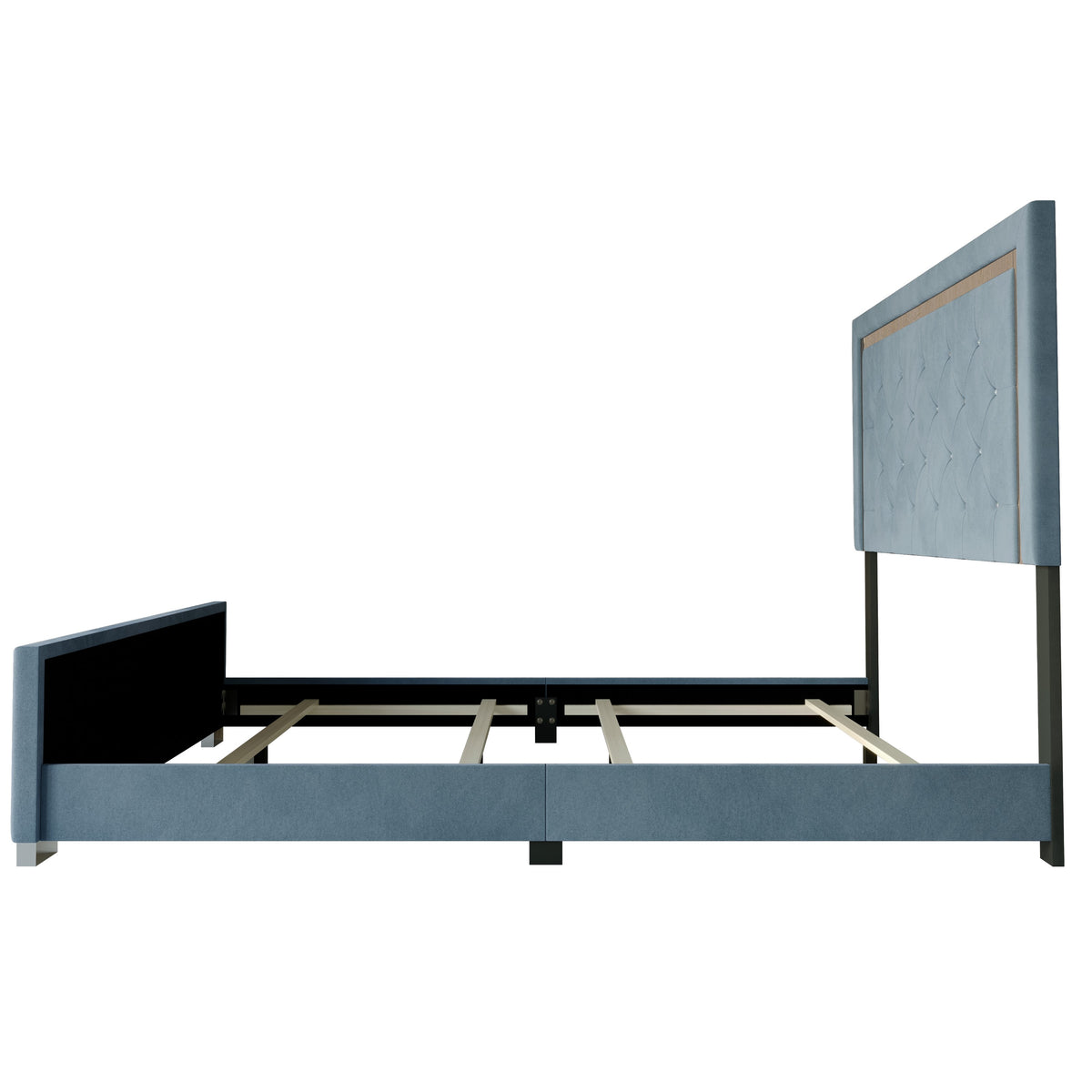 Home Design Toccoa Upholstered Panel Bed Frame