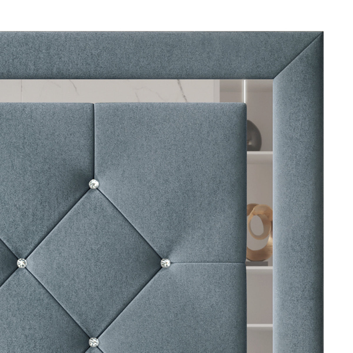 Home Design Toccoa Upholstered Panel Bed Frame