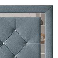 Home Design Toccoa Upholstered Panel Bed Frame
