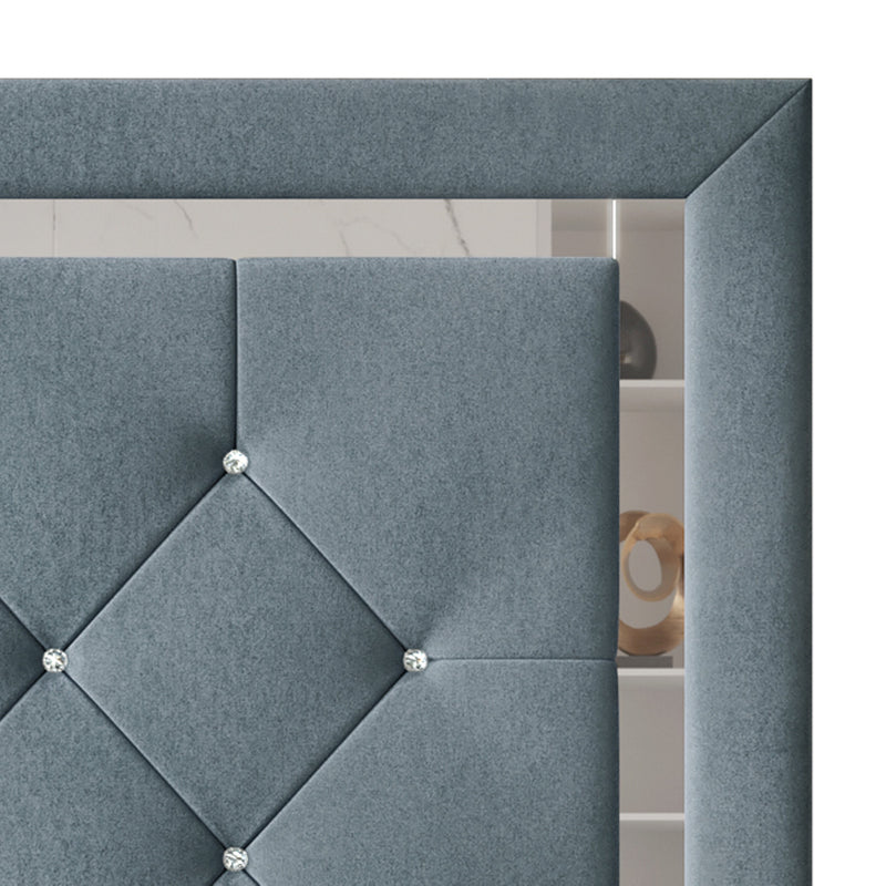 Home Design Toccoa Upholstered Panel Bed Frame