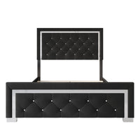 Home Design Toccoa Upholstered Panel Bed Frame