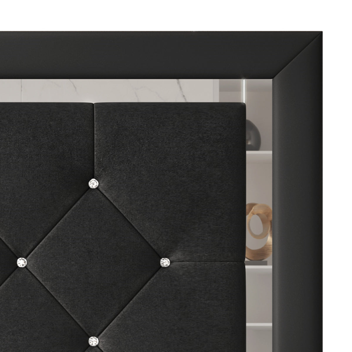 Home Design Toccoa Upholstered Panel Bed Frame
