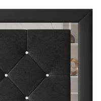 Home Design Toccoa Upholstered Panel Bed Frame
