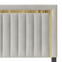 Home Design Olathe Upholstered Panel Bed Frame