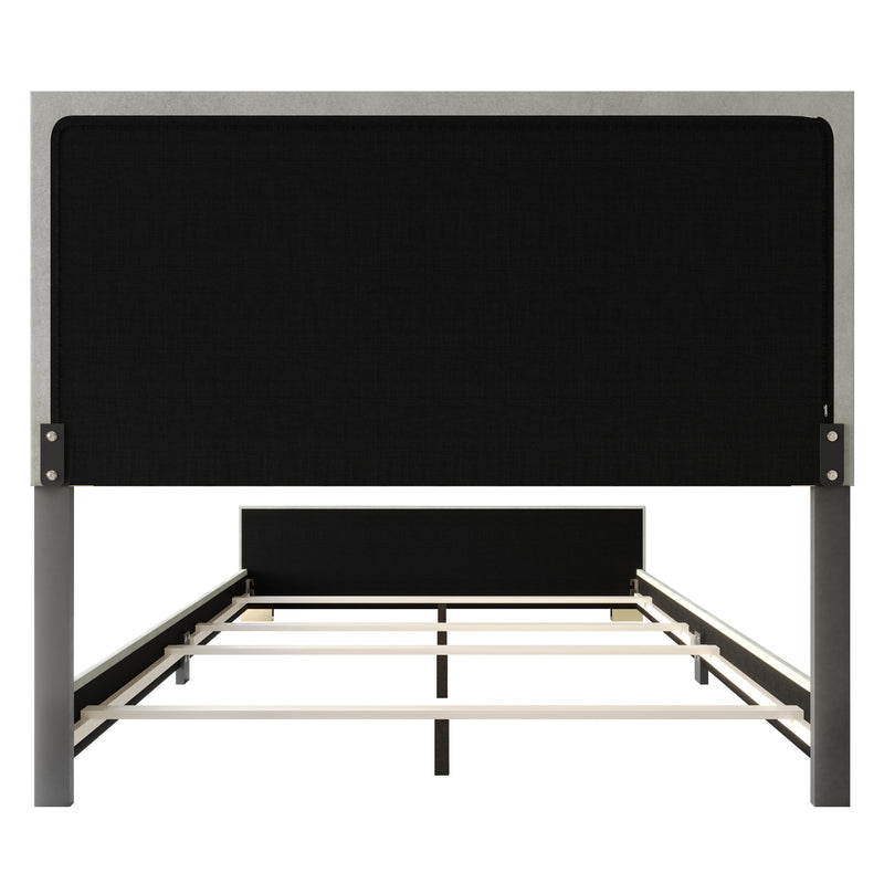 Home Design Olathe Upholstered Panel Bed Frame