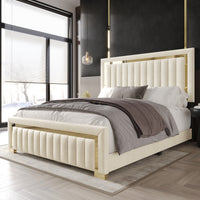 Home Design Olathe Upholstered Panel Bed Frame