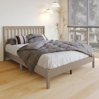 Home Design Fresno Wood Platform Bed Frame for Adult
