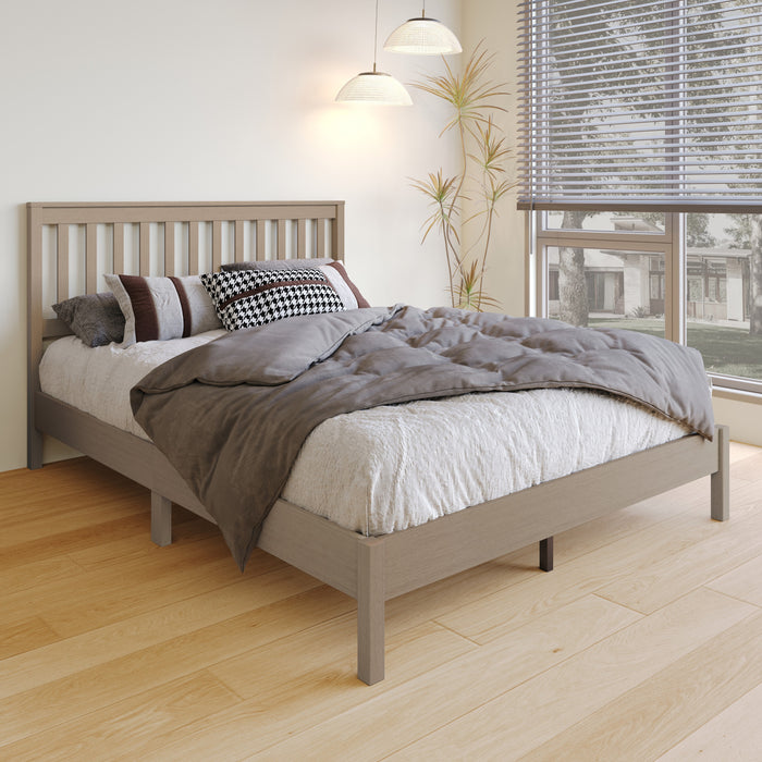 Home Design Fresno Wood Platform Bed Frame for Adult