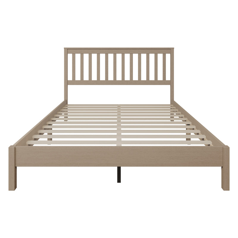 Home Design Fresno Wood Platform Bed Frame for Adult