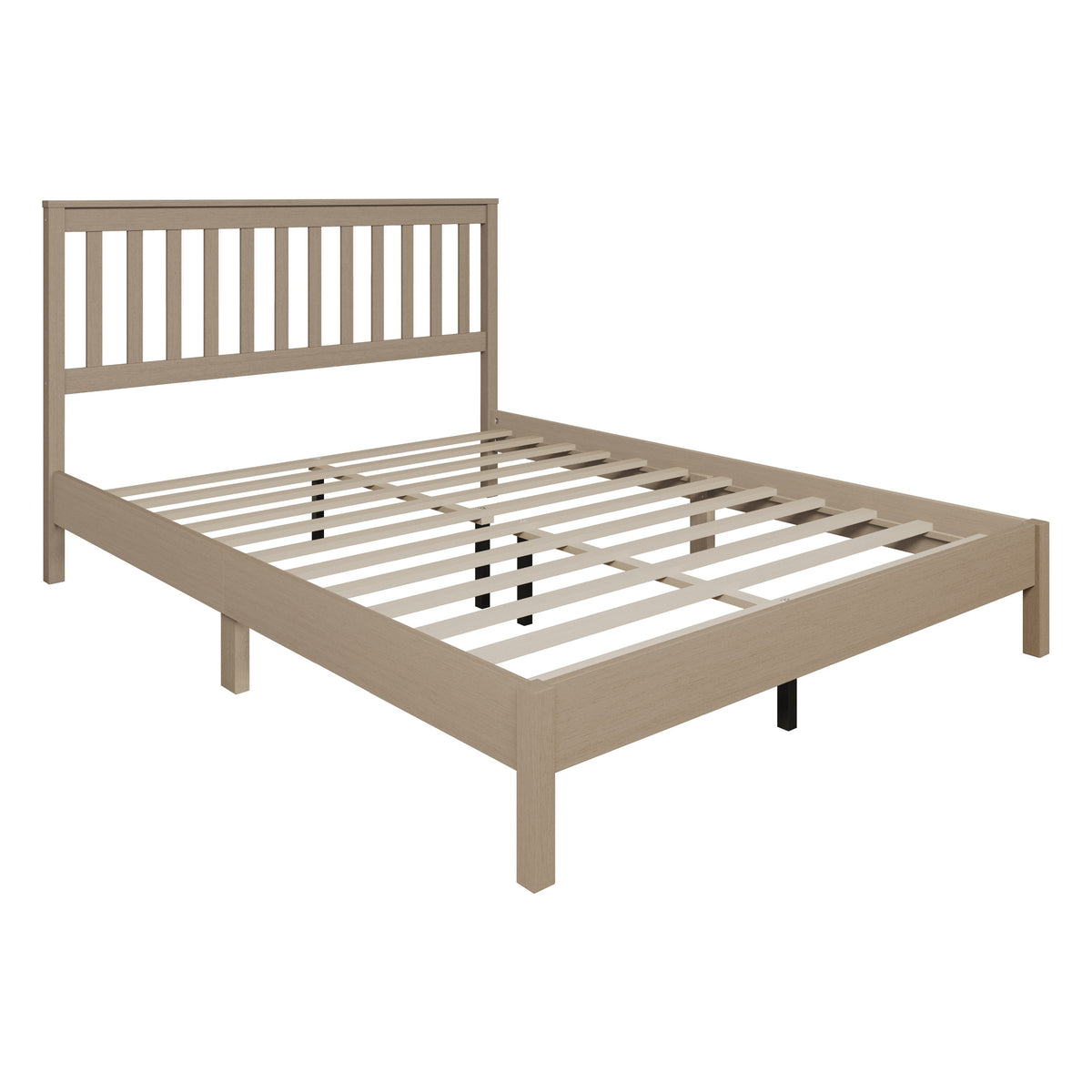 Home Design Fresno Wood Platform Bed Frame for Adult