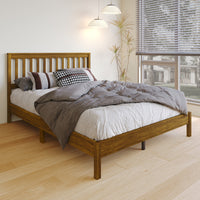 Home Design Fresno Wood Platform Bed Frame for Adult