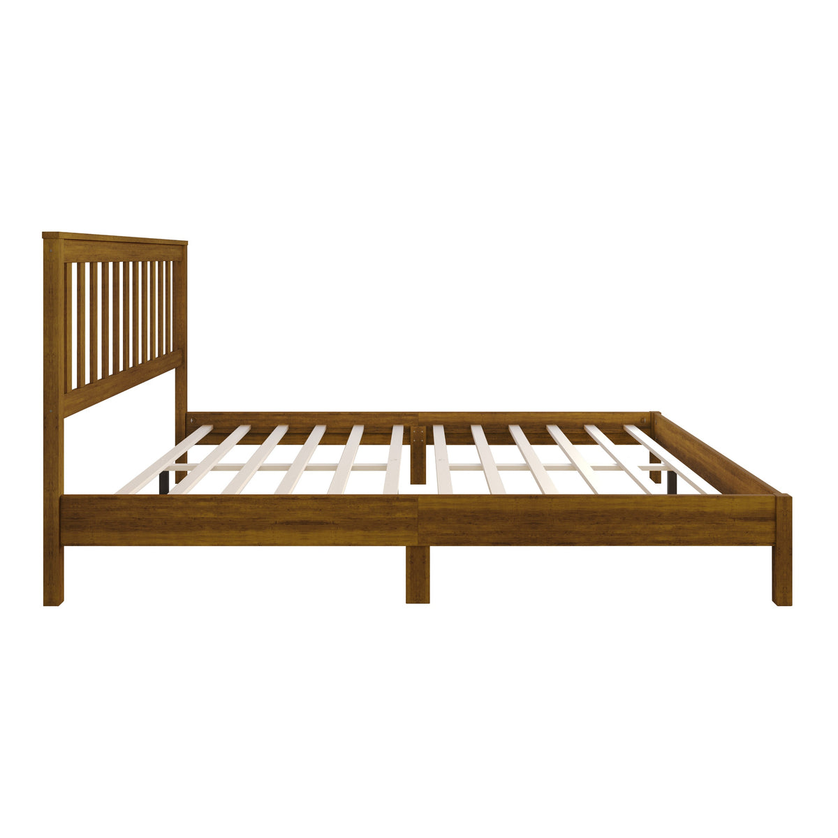 Home Design Fresno Wood Platform Bed Frame for Adult