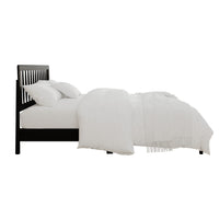 Home Design Galena Wood Platform Bed Frame for Adult, Black