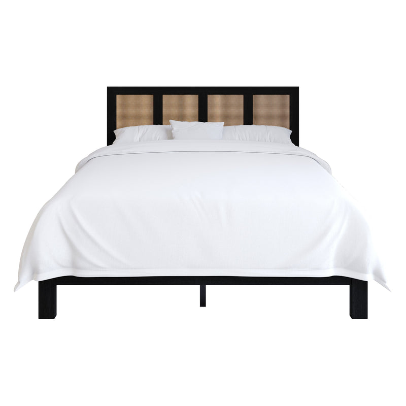 Home Design Missoula Wood Panel Bed Frame for Adult, Box Spring Required