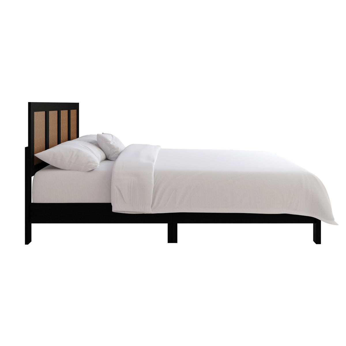 Home Design Missoula Wood Panel Bed Frame for Adult, Box Spring Required
