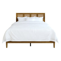 Home Design Skokie Platform Bed Frame, Brown