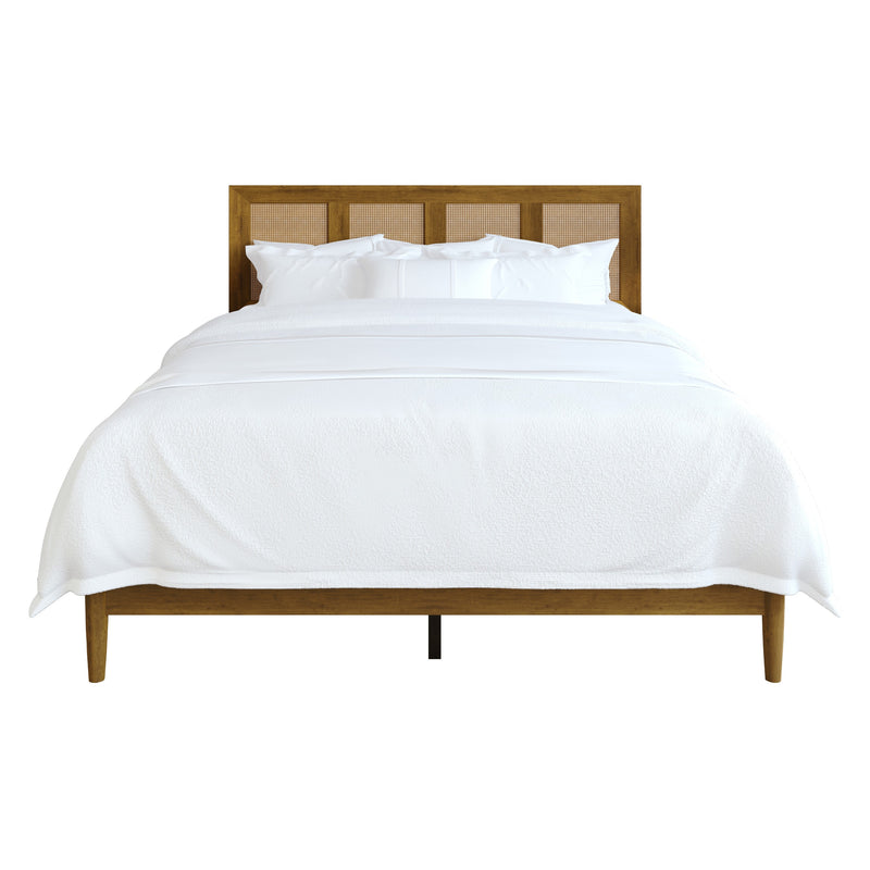 Home Design Skokie Platform Bed Frame, Brown