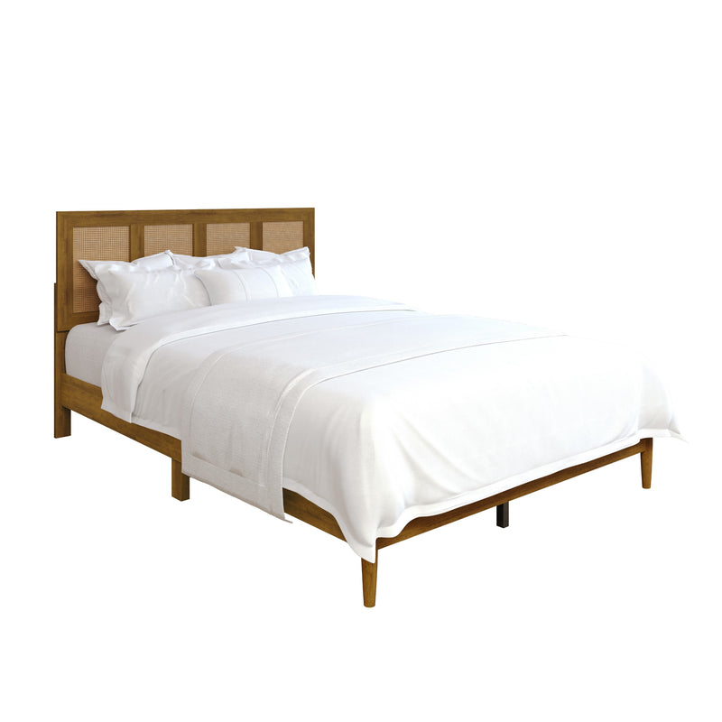 Home Design Skokie Platform Bed Frame, Brown